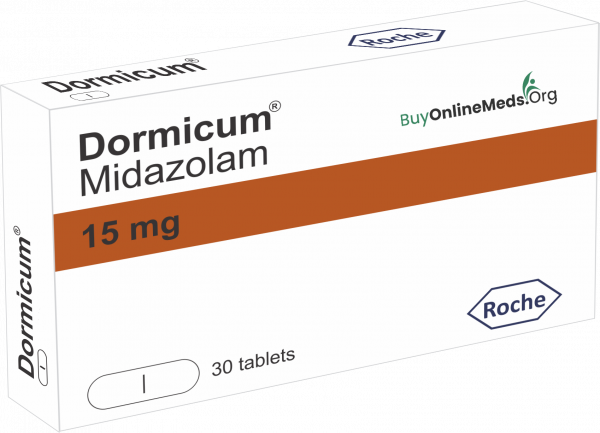 Dormicum 15 mg Midazolam 30 Tablets