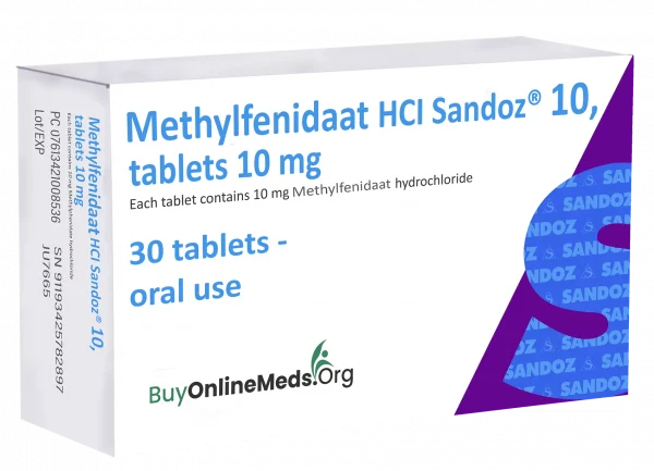 Ritalin Methylfenidaat HCI Sandoz 10mg 30 Tablets